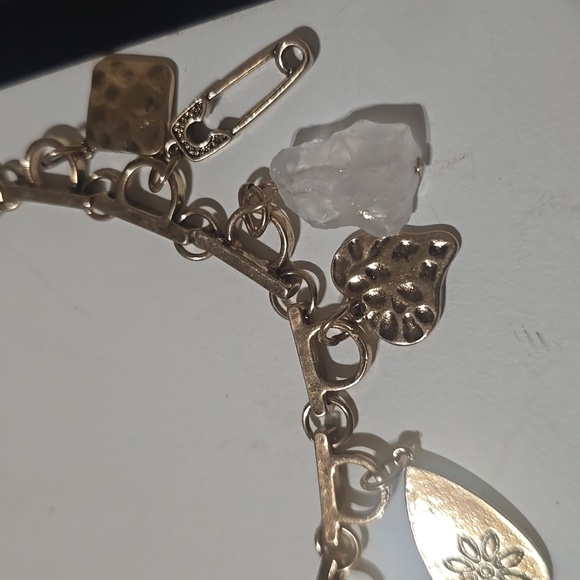 🌟🧚♀️Free People RARE Crystal Charm Choker Necklace NWOTag - Picture 4 of 6